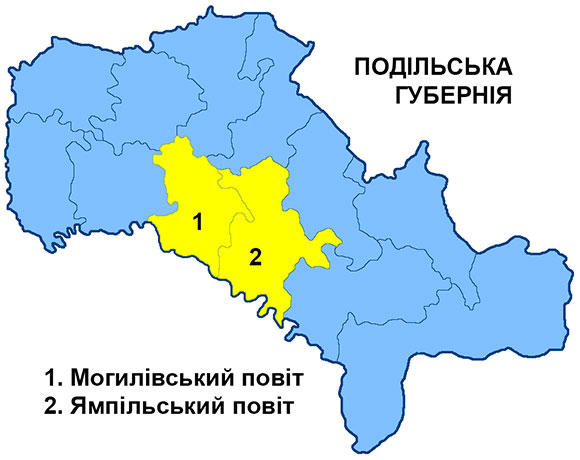 Повіти Подільської губернії