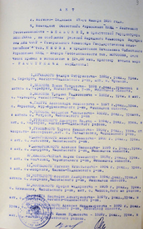 Акт розстрілу в м. Могилів-Подільський 27.01.1938 ()